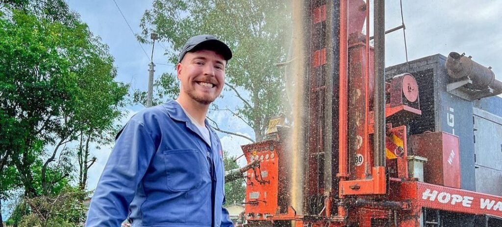 Youtuber construyó 100 pozos en África 