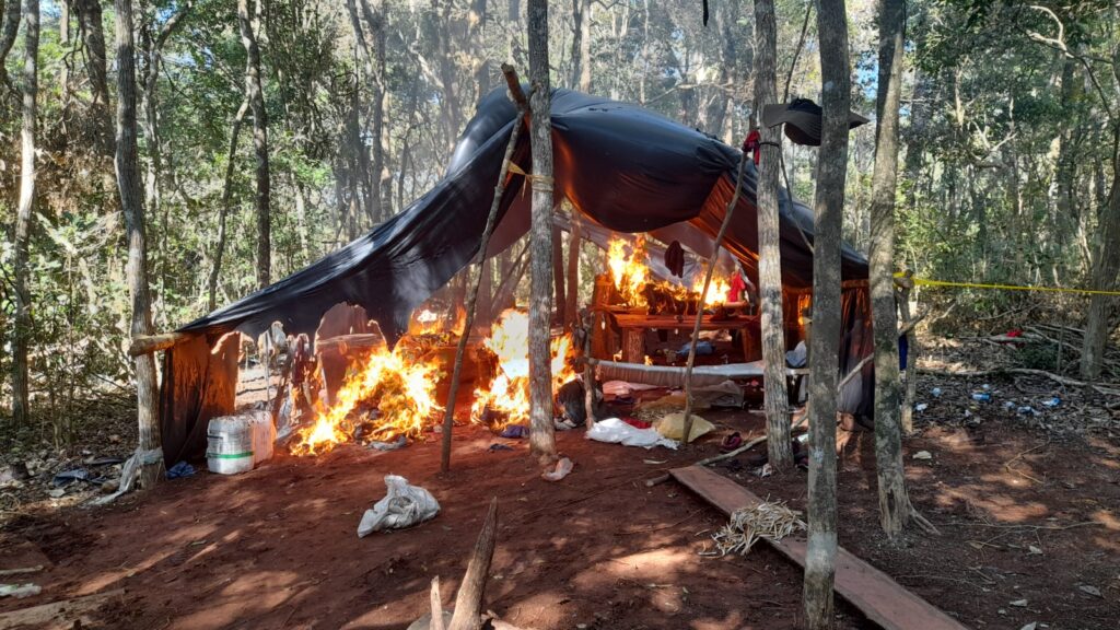 Hallan campamentos narcos en Reserva Natural Morombi