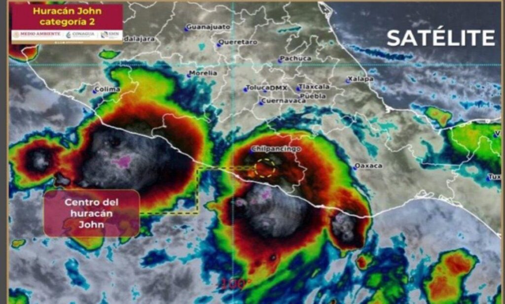 Dos muertos en México tras el paso del Huracán John